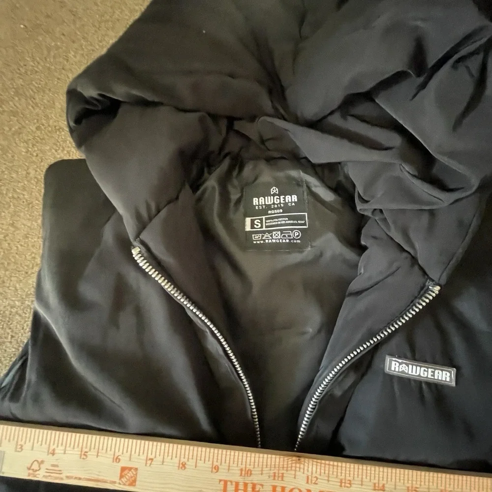 Raw Gear Men's‎ S Black Hooded Puffer Vest